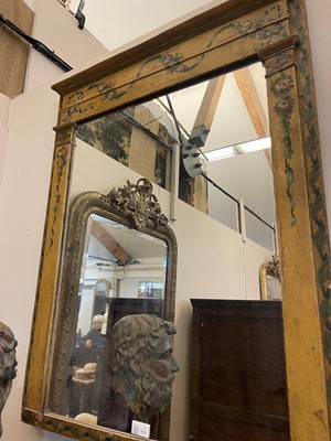 Lot 111 - A Louis XVI painted mirror