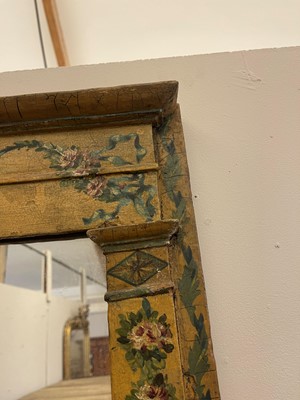 Lot 111 - A Louis XVI painted mirror