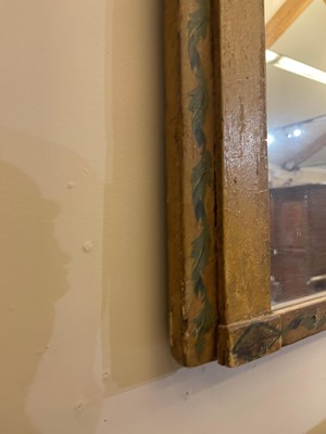 Lot 111 - A Louis XVI painted mirror