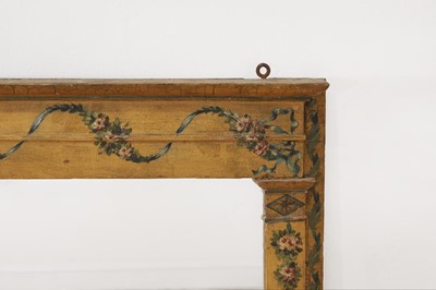 Lot 111 - A Louis XVI painted mirror