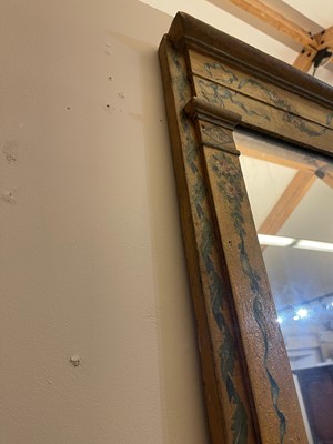 Lot 111 - A Louis XVI painted mirror