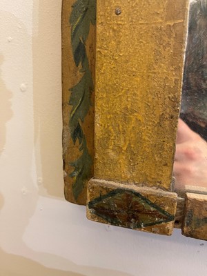 Lot 111 - A Louis XVI painted mirror