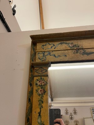 Lot 111 - A Louis XVI painted mirror