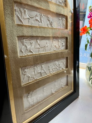 Lot 165 - A pair of plaster relief panel displays of the Parthenon frieze