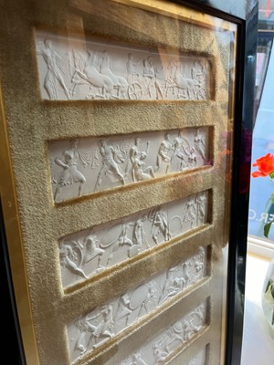 Lot 165 - A pair of plaster relief panel displays of the Parthenon frieze