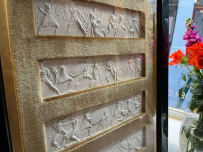 Lot 165 - A pair of plaster relief panel displays of the Parthenon frieze