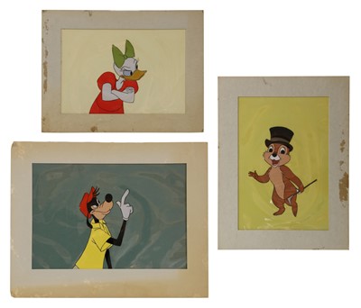 Lot 313 - Three original hand-painted Walt Disney celluloid production cells