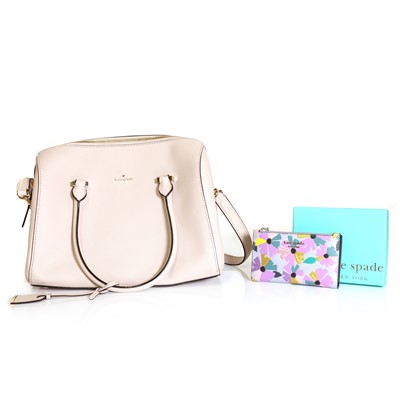 Lot 1587 - A Kate Spade light taupe New York bag