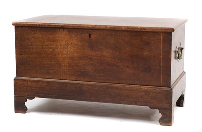 Lot 373 - A mahogany coffer