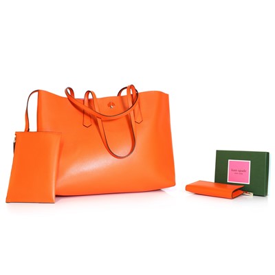 Lot 1509 - A Kate Spade orange shopper tote