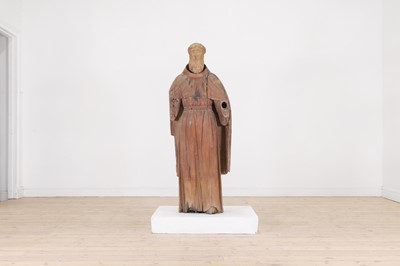 Lot 625 - A large carved figure