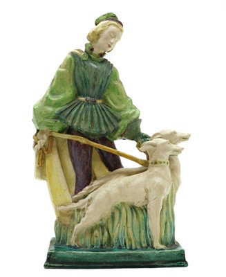 Lot 94 - A glazed pottery figure