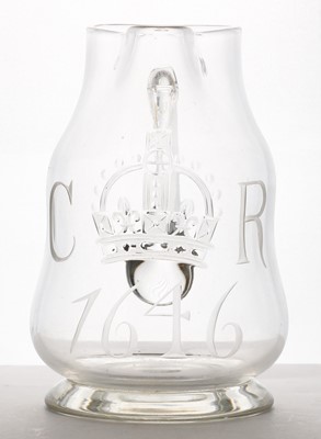 Lot 118 - A Victorian glass jug