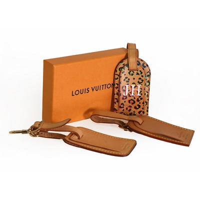 Lot 1589 - Three Louis Vuitton luggage tags