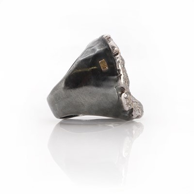 Lot 1094 - A silver diamond set cloud ring by Rosa Maria Sarl, Beirut and Lebanon