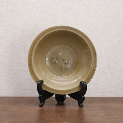 Lot 2 - A Chinese celadon dish