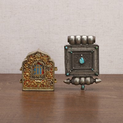 Lot 123 - Two Tibetan gau boxes
