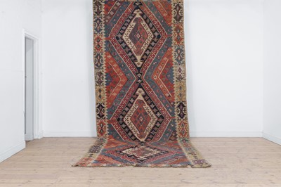 Lot 411 - An Anatolian kilim flat-weave runner