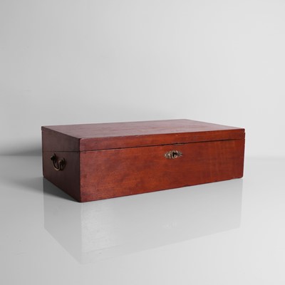 Lot 22 - An American cherrywood writing box