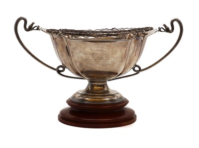 Lot 9 - A silver rose bowl