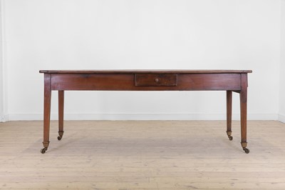 Lot 131 - A provincial sycamore farmhouse kitchen table