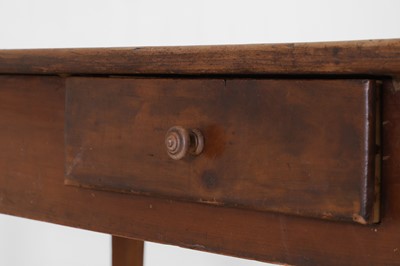 Lot 131 - A provincial sycamore farmhouse kitchen table