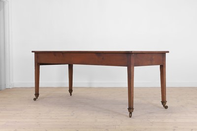 Lot 131 - A provincial sycamore farmhouse kitchen table
