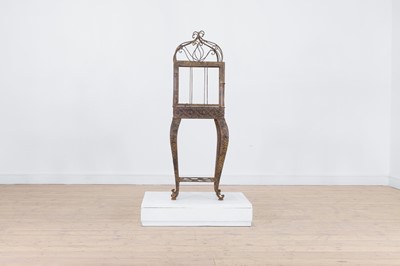 Lot 51 - A metal terrarium