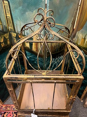 Lot 51 - A metal terrarium