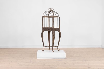 Lot 51 - A metal terrarium