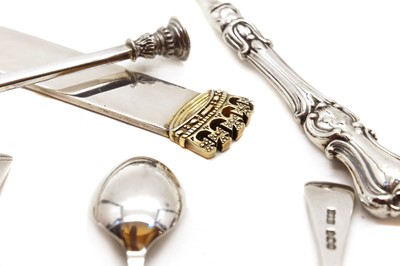 Lot 35 - A collection of silver flatware