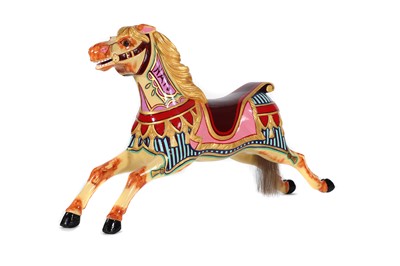 Lot 38 - A rare fairground carousel galloper horse by R J Lakin