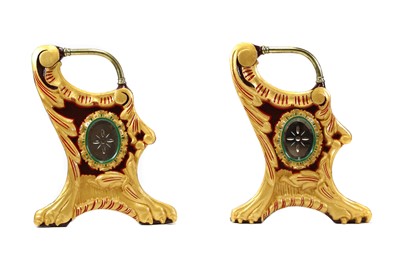 Lot 9 - A pair of carved wooden fairground gondola side panels by C J Spooner