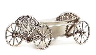 Lot 19 - A Harrods silver bon bon trolley