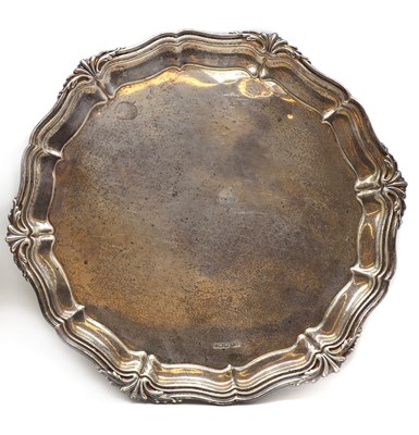Lot 52 - A silver salver