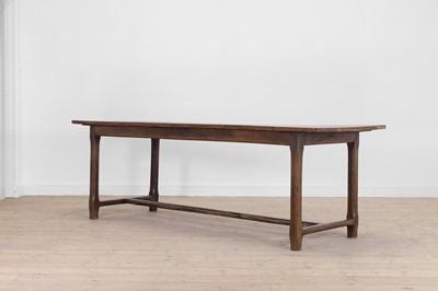 Lot 341 - An oak refectory table