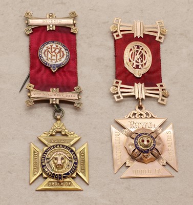 Lot 78 - A 9ct gold R.A.O.B medal