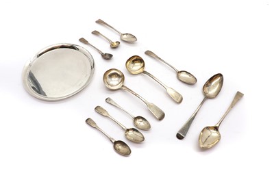Lot 67 - A collection of silver flatware