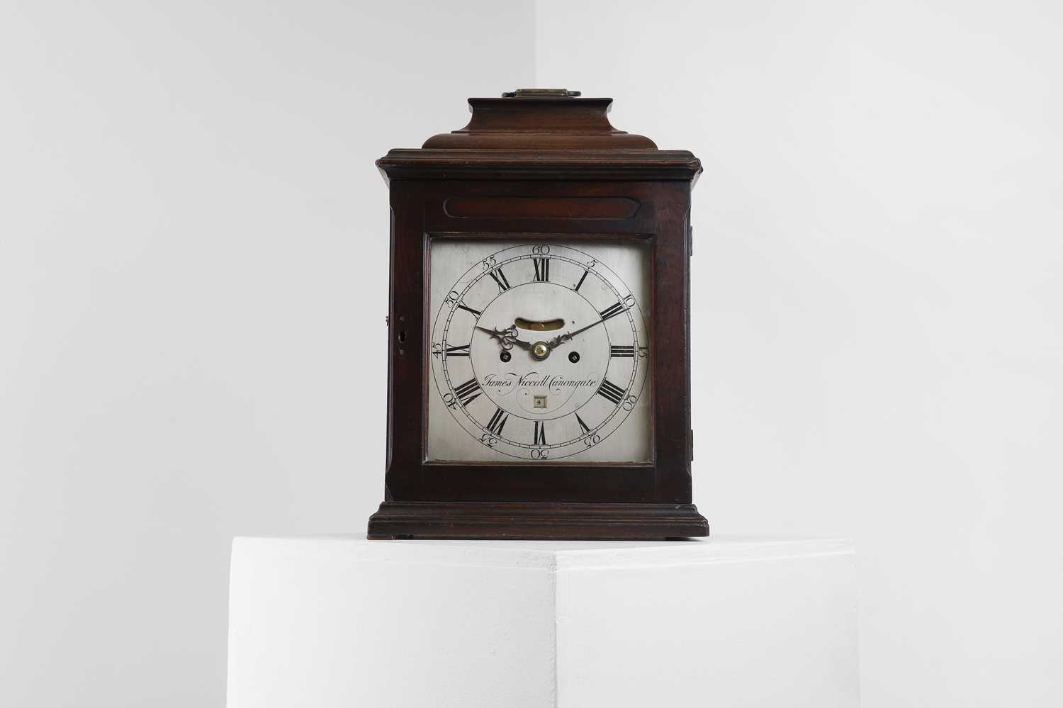 Lot 34 - A George III mahogany cased bracket clock
