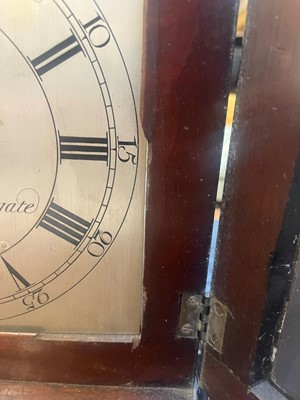 Lot 34 - A George III mahogany cased bracket clock