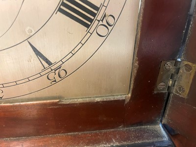 Lot 34 - A George III mahogany cased bracket clock