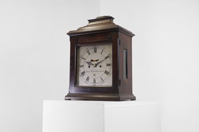 Lot 34 - A George III mahogany cased bracket clock