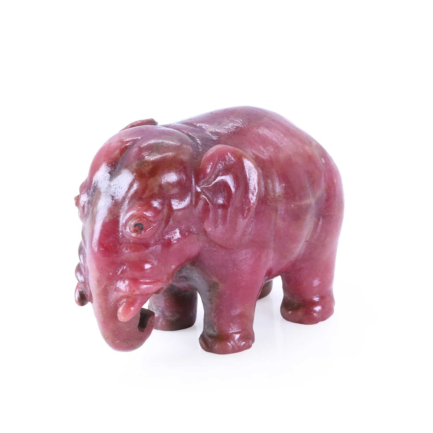 Lot 272 - A hardstone model of an elephant, probably by Fabergé, c.1900