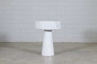 Lot 275 - An Italian modernist white Carrara marble planter
