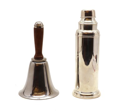 Lot 13 - Two silver plated cocktail shakers