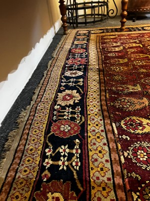 Lot 45 - A large Persian Bidjar wool runner