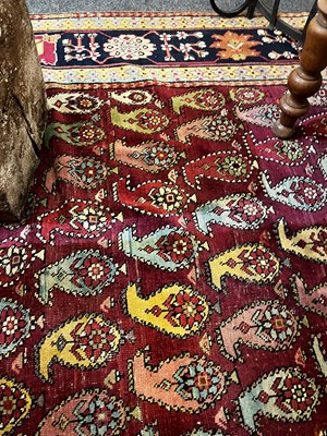 Lot 45 - A large Persian Bidjar wool runner