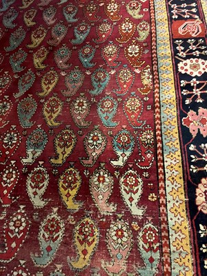 Lot 45 - A large Persian Bidjar wool runner