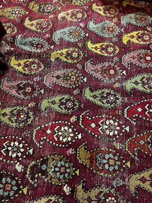 Lot 45 - A large Persian Bidjar wool runner