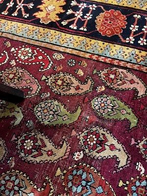 Lot 45 - A large Persian Bidjar wool runner